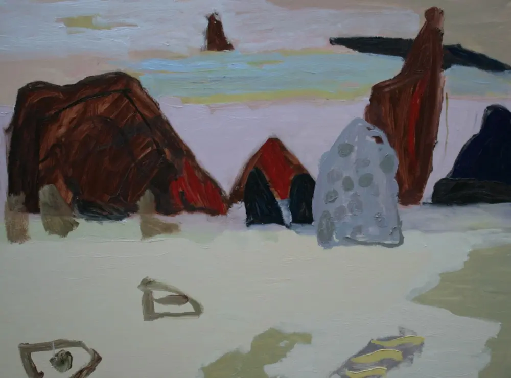 Mystery Bay 3 Oil on Canvas by artist Sally Stokes