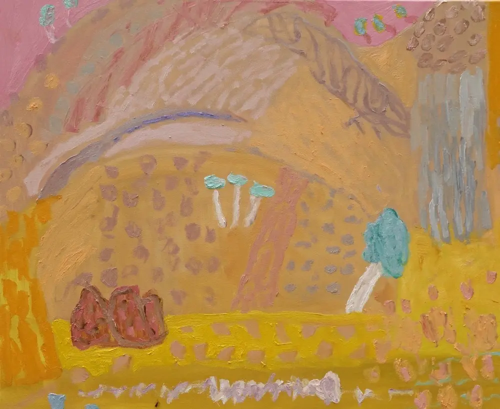 Fewer words spoken  Oil on Canvas by artist Sally Stokes