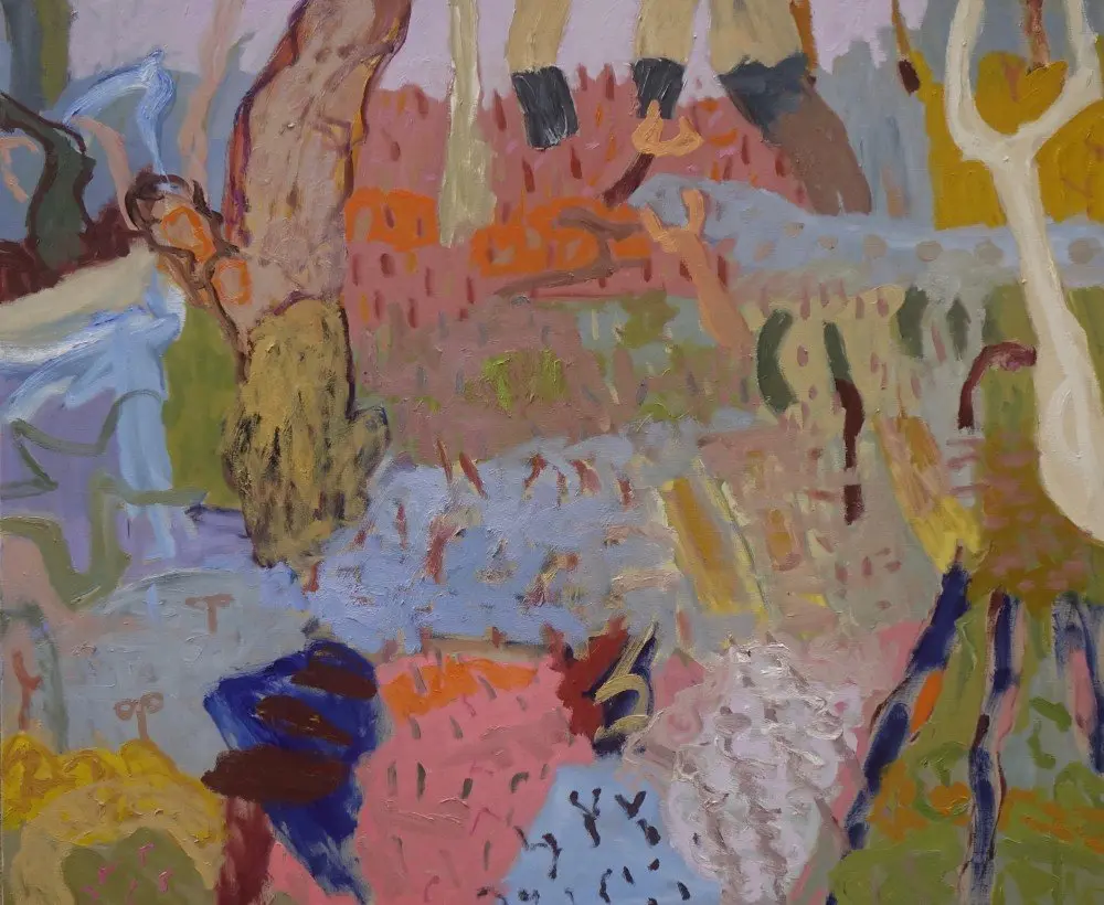 Risen from sleep (SOLD) oil on linen by artist Sally Stokes