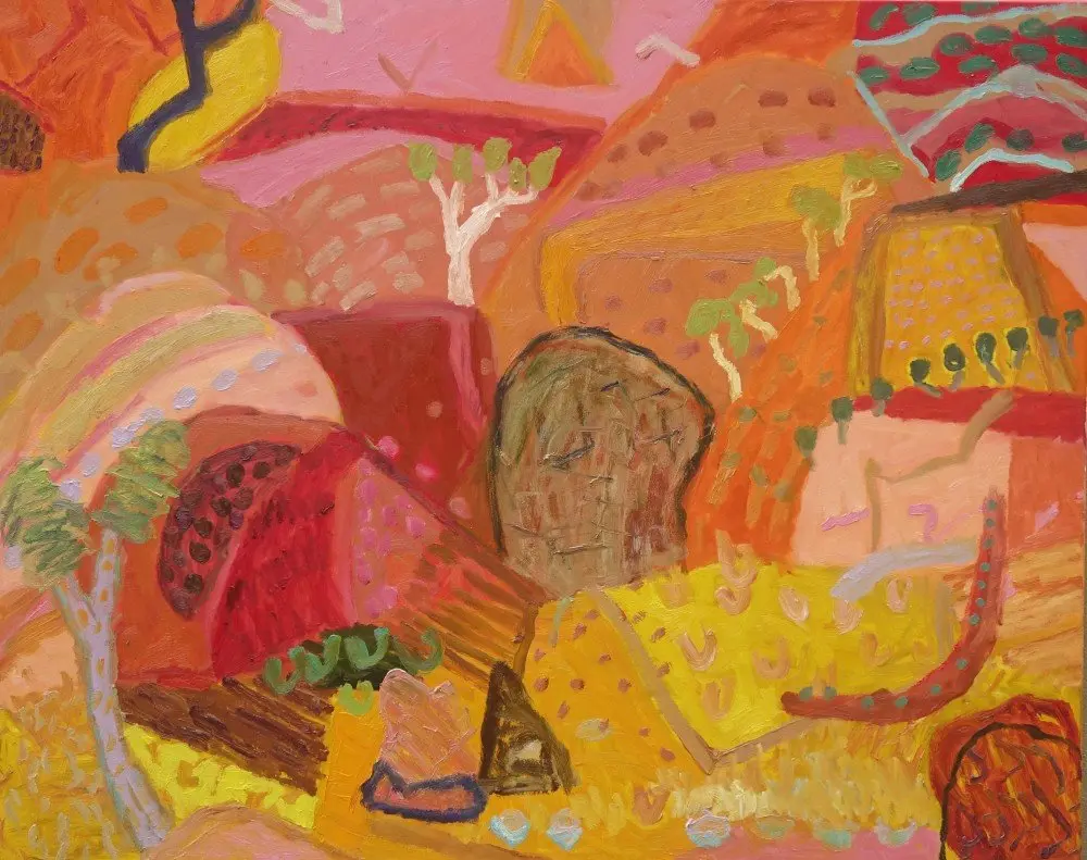 The great presence (Allocated A) oil on canvas by artist Sally Stokes