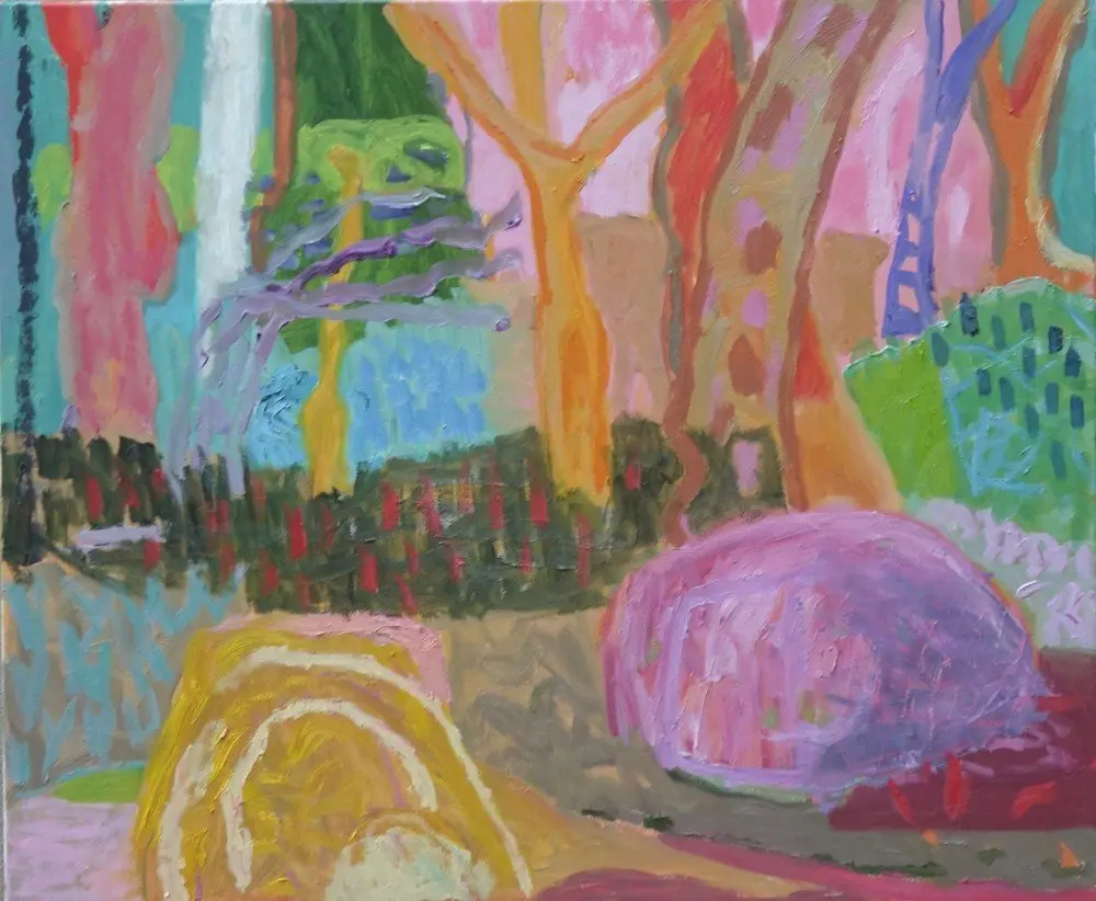 I will be there (SOLD) oil on canvas by artist Sally Stokes