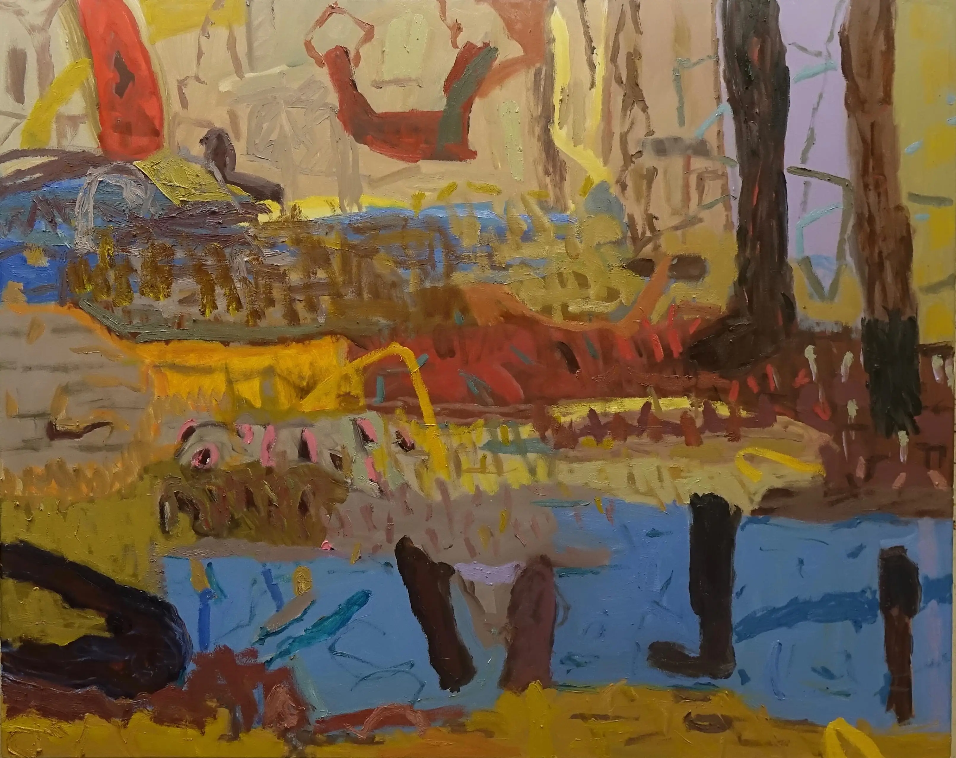 Stokes Dance tide oil on canvas 122x152cm