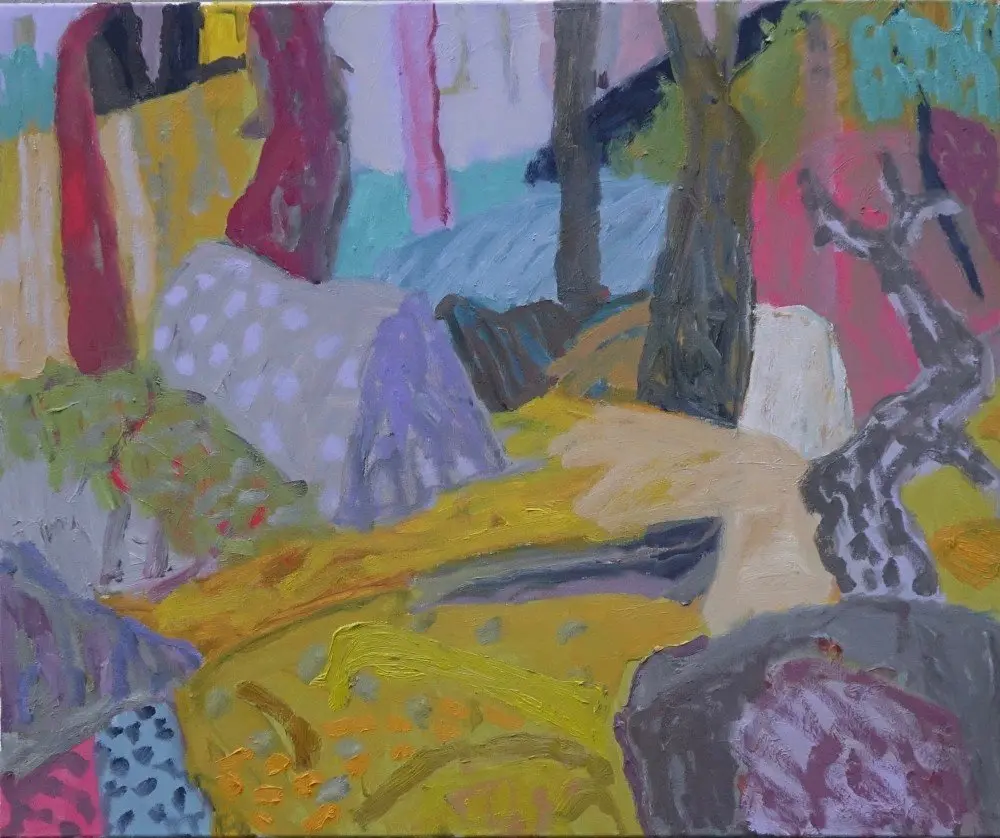 Imagine (SOLD) oil on canvas by artist Sally Stokes