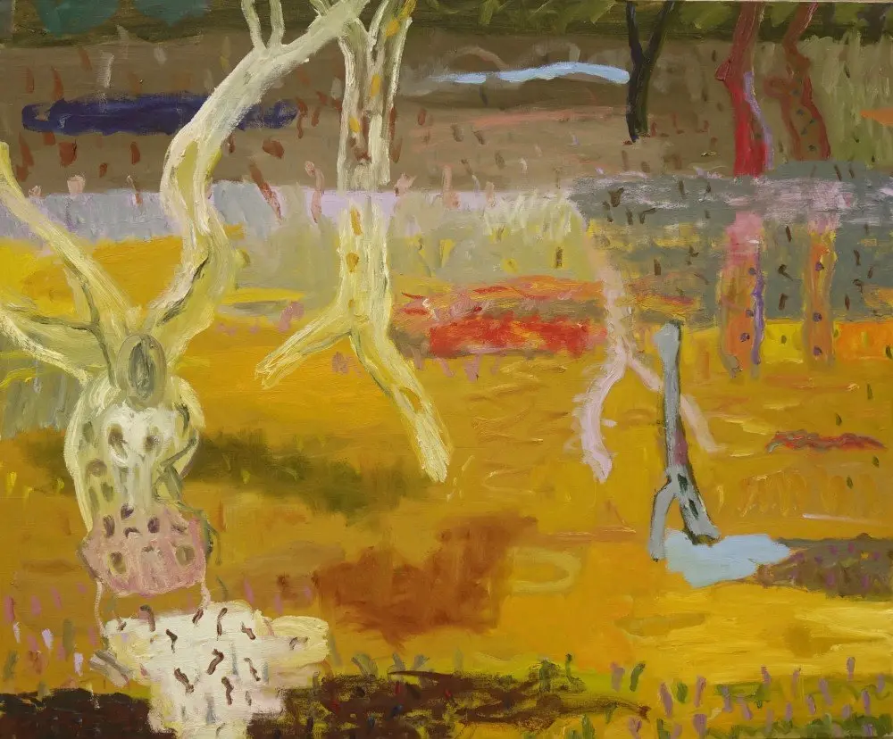 Momentarily  oil on linen by artist Sally Stokes