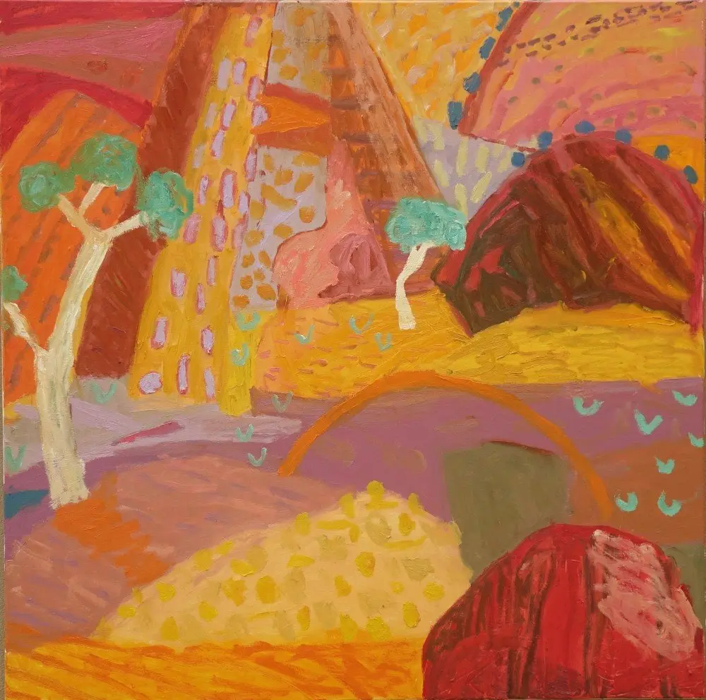 I might have stood (SOLD) oil on canvas by artist Sally Stokes