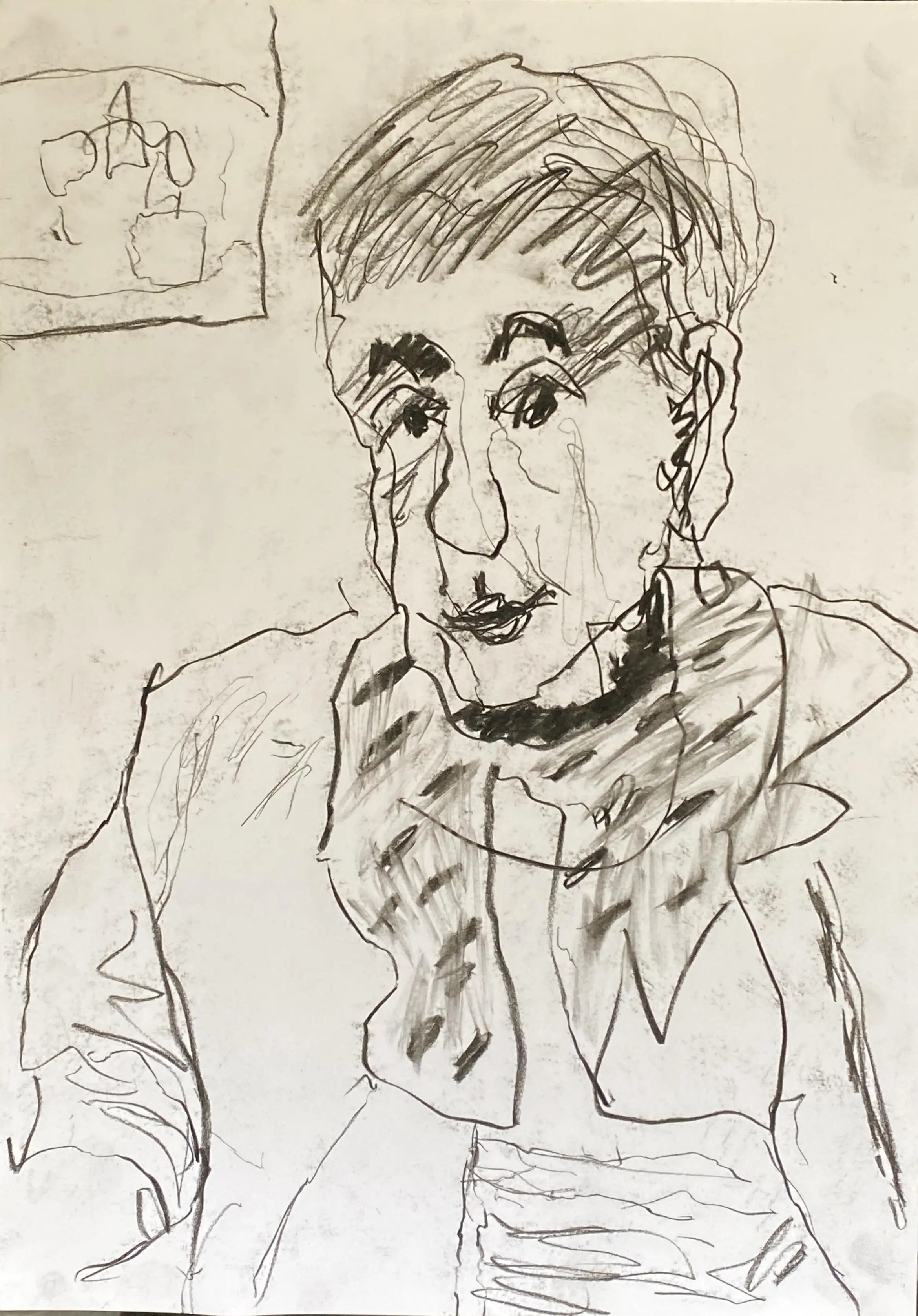 Stokes_Portrait 5_charcoal on paper_42x30cm