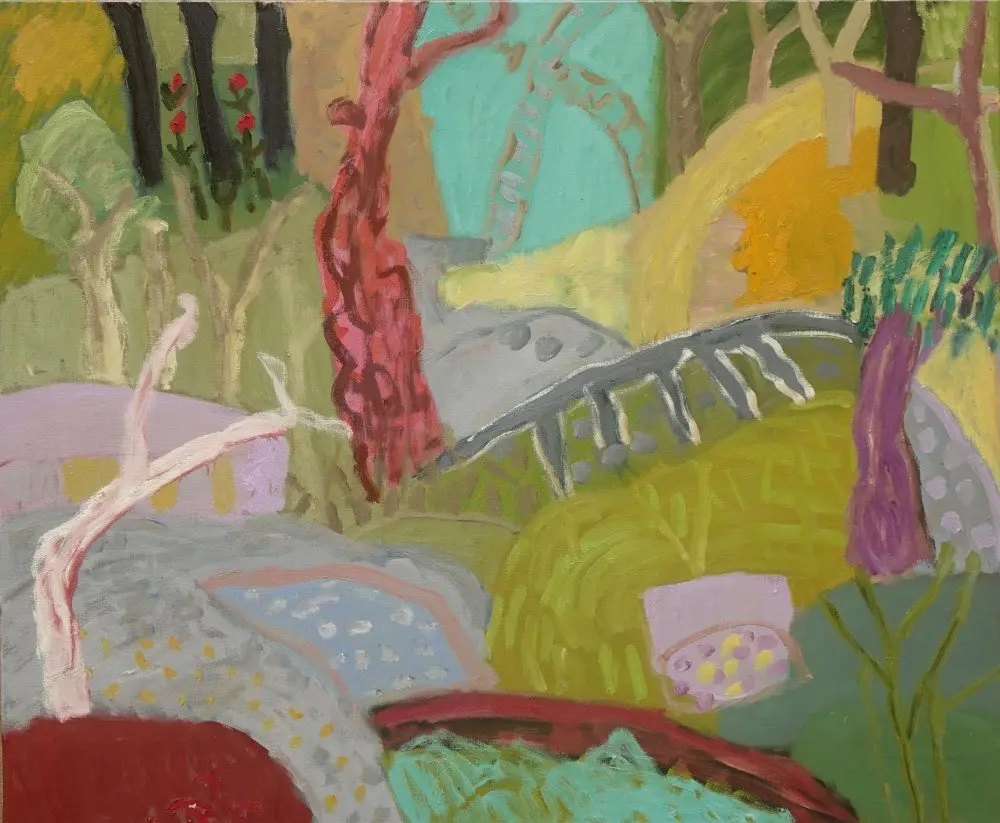 It's coming  oil on linen by artist Sally Stokes