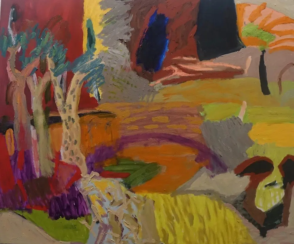 Moments (Allocated MAP) oil on canvas by artist Sally Stokes
