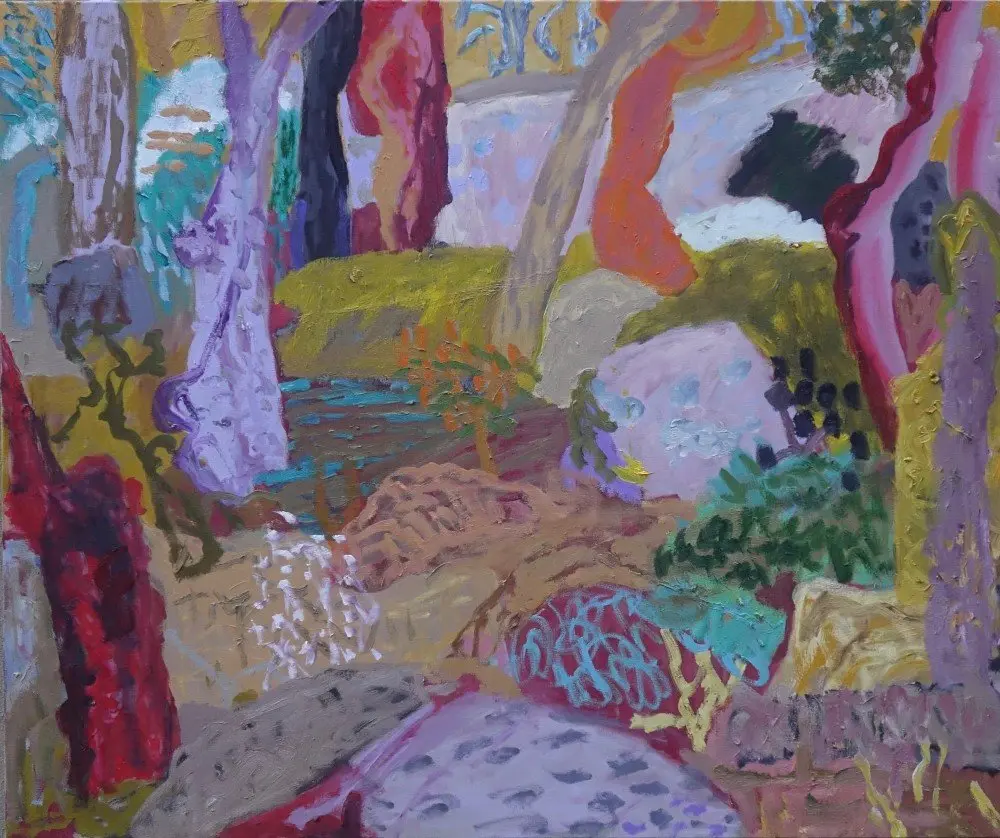 Sundance (SOLD) oil on linen by artist Sally Stokes