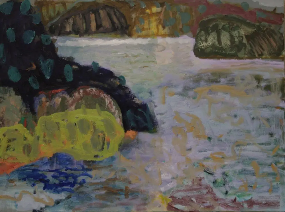 Marra Patterns  acrylic and oil on linen by artist Sally Stokes