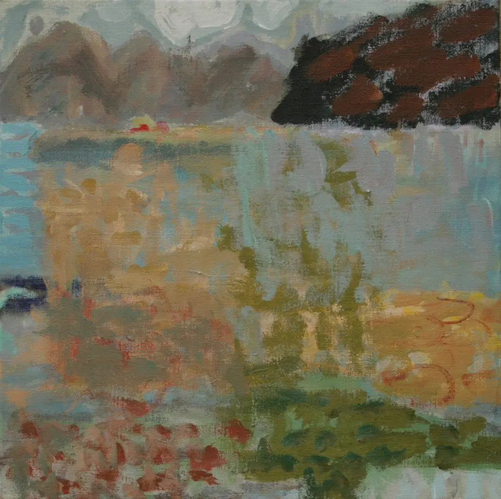 Calling Acrylic on linen by artist Sally Stokes