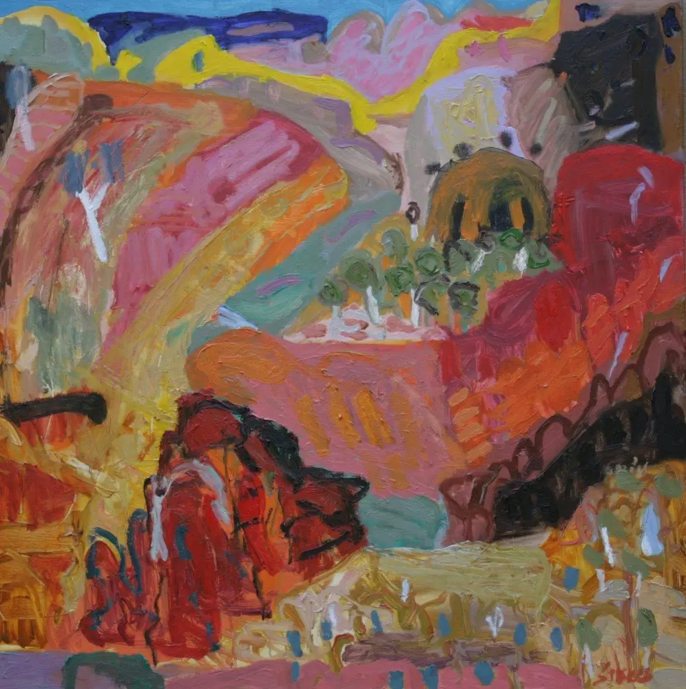 Boodjamulla oil on linen by artist Sally Stokes