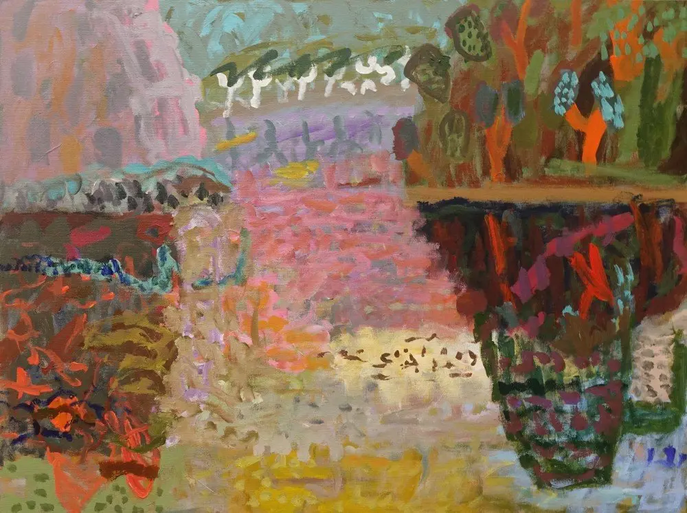 Dancing mangroves oil on acrylic by artist Sally Stokes