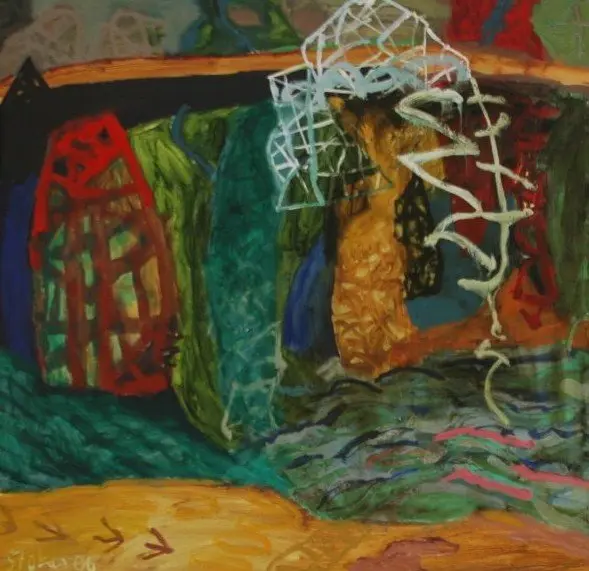 Cattai creek oil on canvas by artist Sally Stokes