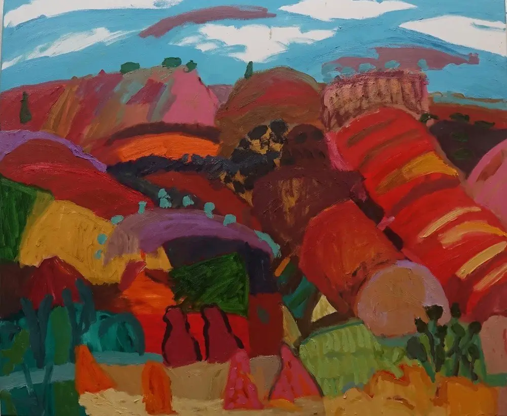 Wanting oil on canvas by artist Sally Stokes