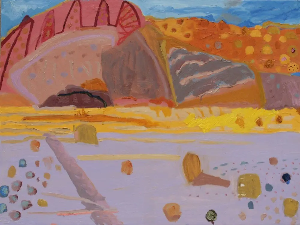 Lavender soils (SOLD) oil on canvas by artist Sally Stokes