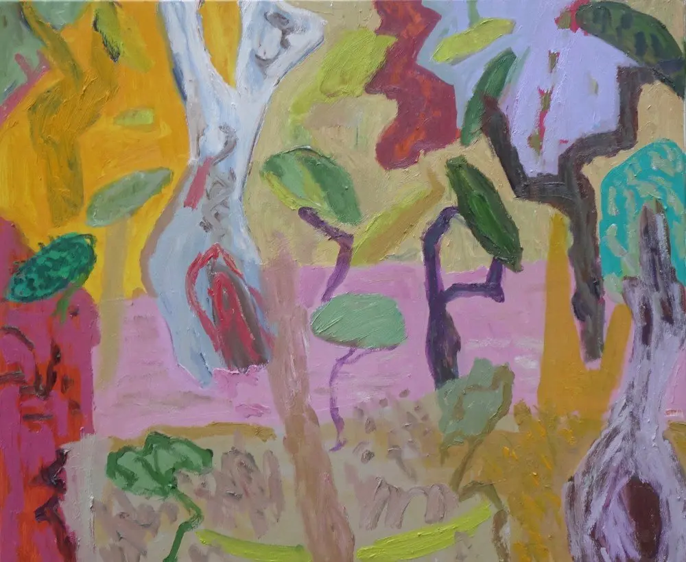 The dance (SOLD) oil on canvas by artist Sally Stokes