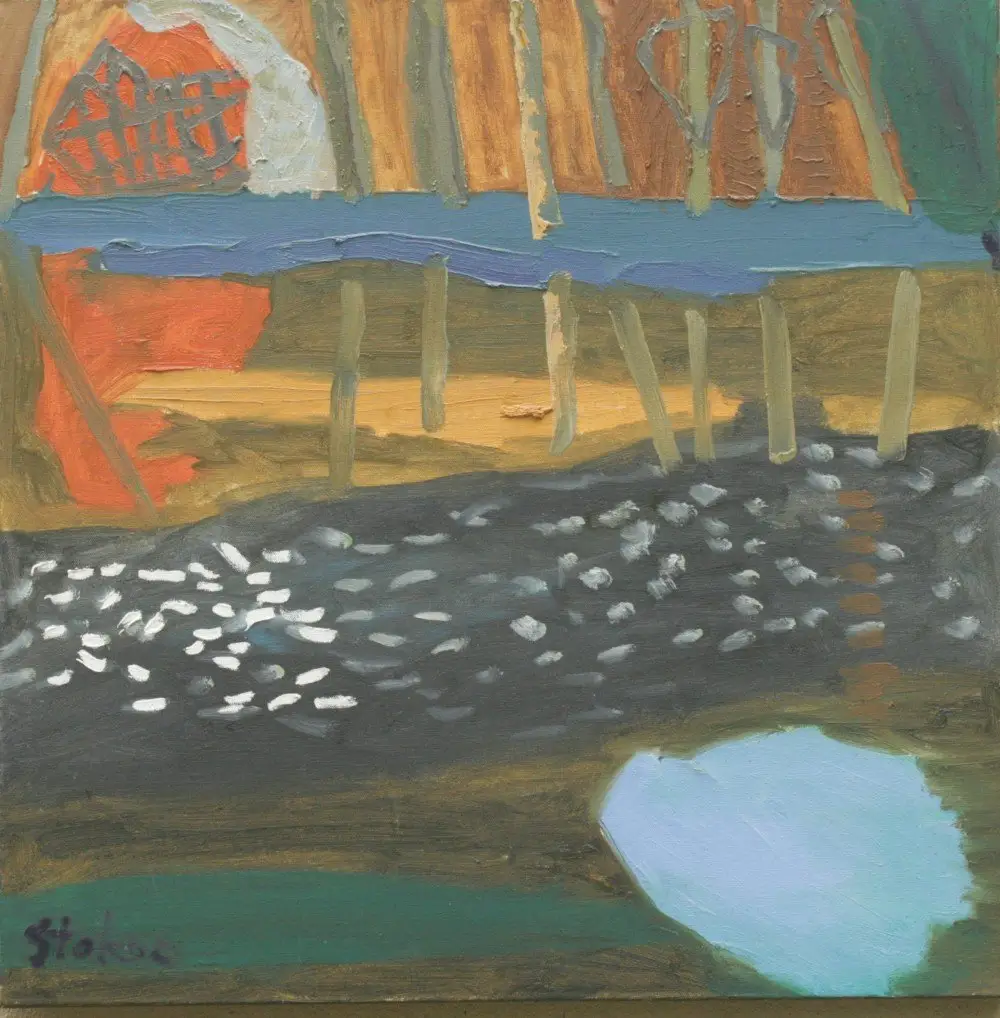 Blue Mangrove (SOLD) Oil on Canvas by artist Sally Stokes