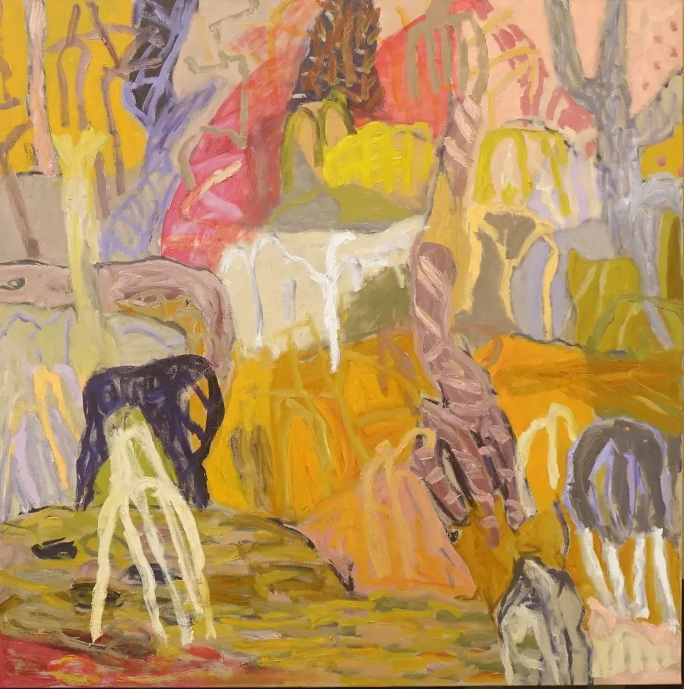 Somewhere deep within (Winner: Muswellbrook Art Prize 2021: Acquired oil on linen by artist Sally Stokes