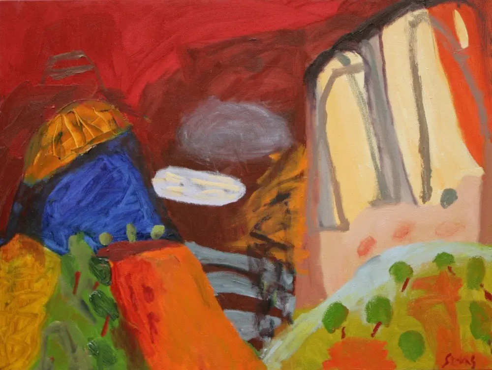 Keep River 3 oil on canvas by artist Sally Stokes