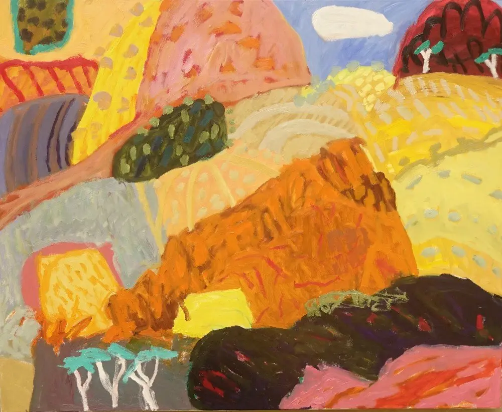 When you think oil on canvas by artist Sally Stokes