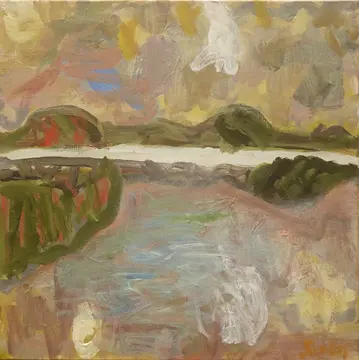 Twice tenderly (SOLD) acrylic on canvas by artist Sally Stokes