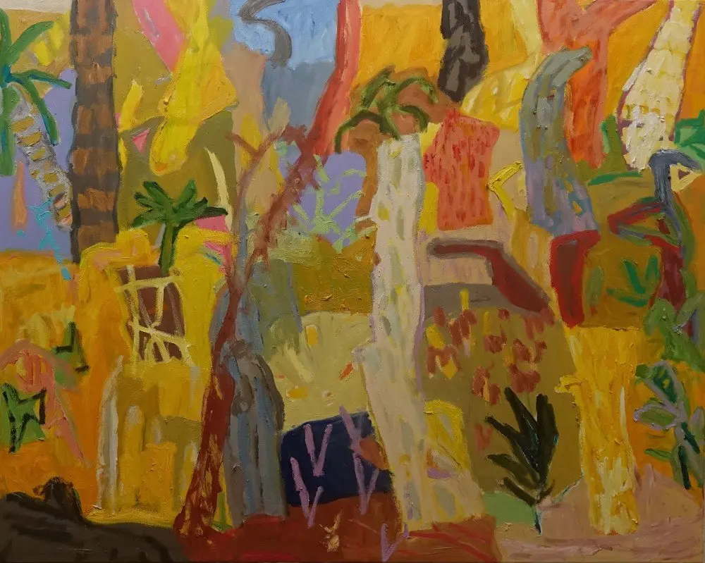 The here and now (Allocated LM) oil on canvas by artist Sally Stokes