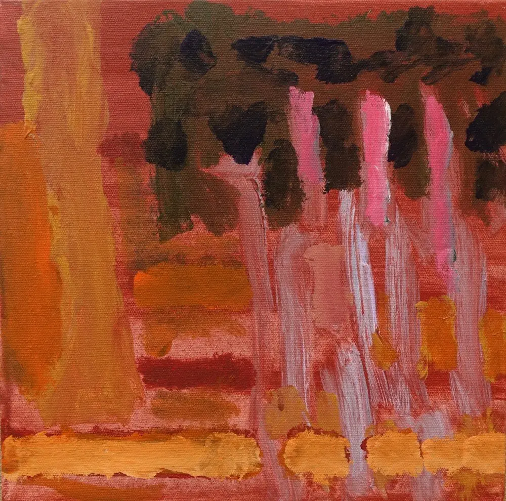 Beyond I acrylic on canvas by artist Sally Stokes