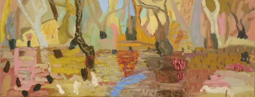 Even silence can feel (SOLD) oil on canvas by artist Sally Stokes
