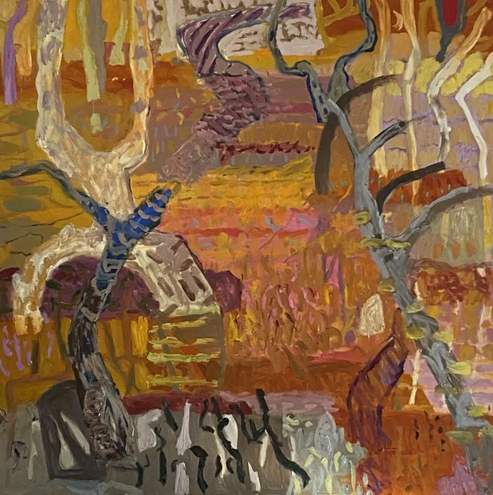 The temple of thought (Allocated GCS)   oil on linen by artist Sally Stokes