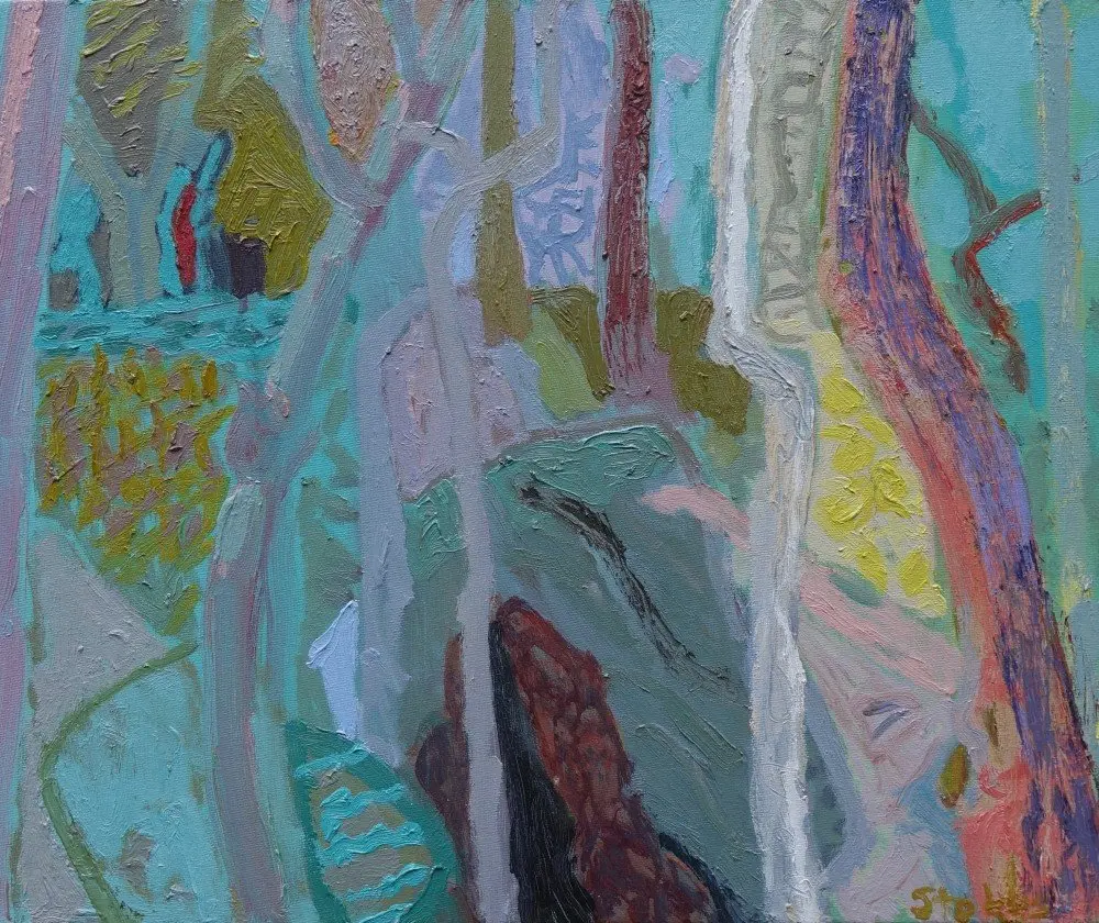 Sydney bush (SOLD) oil on canvas by artist Sally Stokes