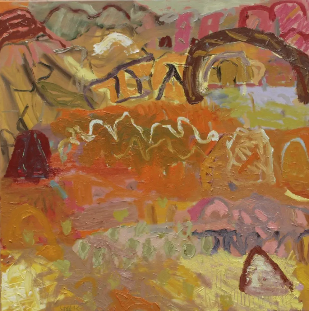 Ormiston 4 Oil on canvas by artist Sally Stokes