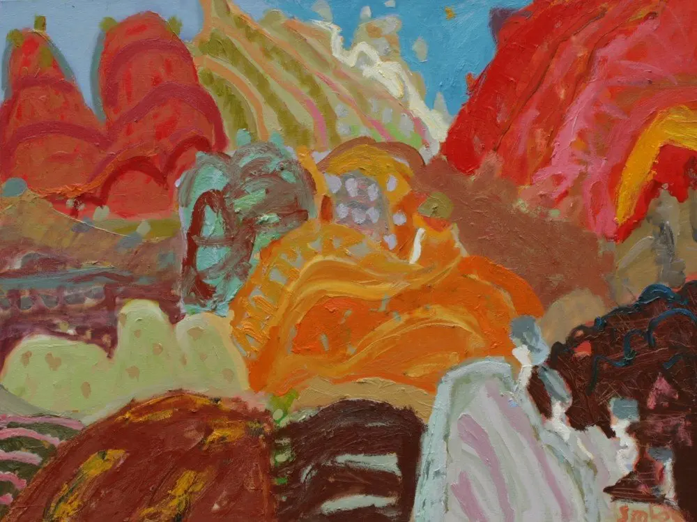 Ormiston 2 Oil on Canvas by artist Sally Stokes