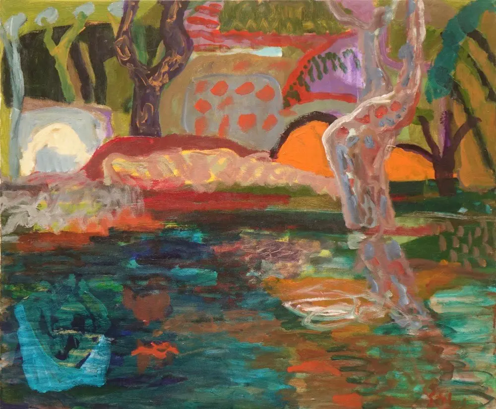 Unrepeatable energy  acrylic on canvas by artist Sally Stokes