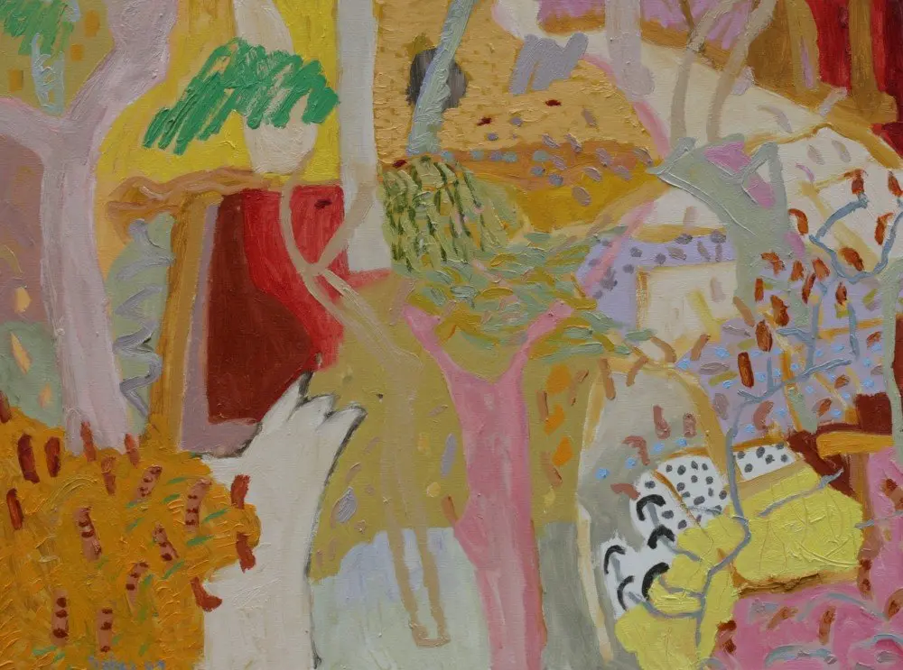 Morning Bush (SOLD) oil on canvas by artist Sally Stokes