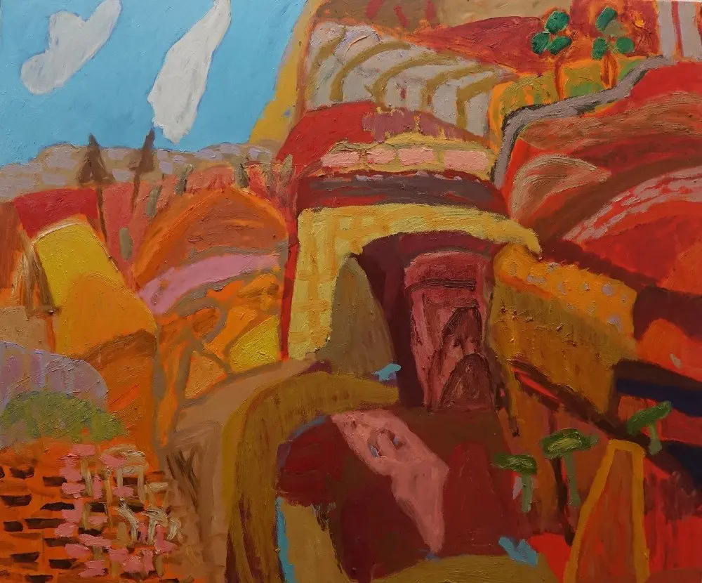 Unknowing oil on canvas by artist Sally Stokes