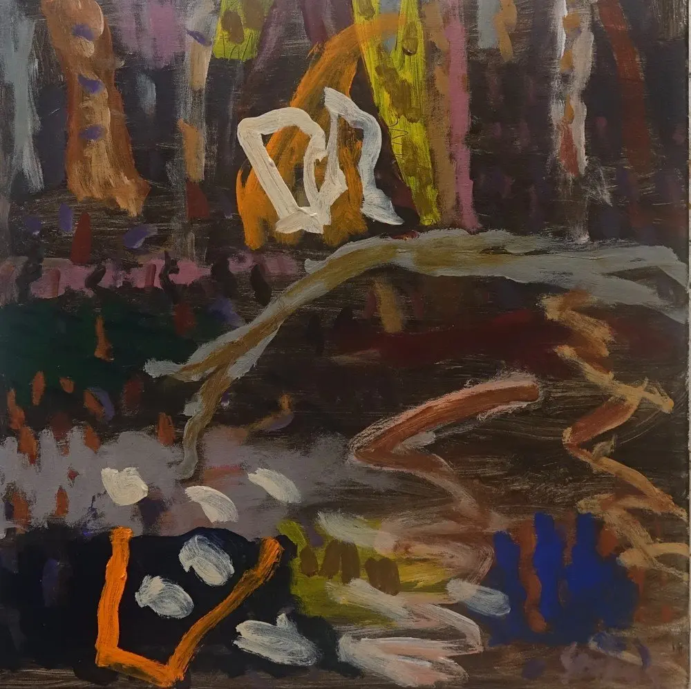 For the sake of another  acrylic on canvas by artist Sally Stokes