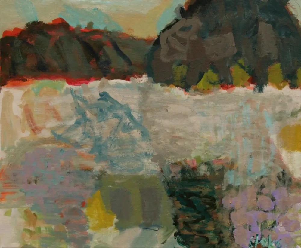Early Light acrylic on linen by artist Sally Stokes