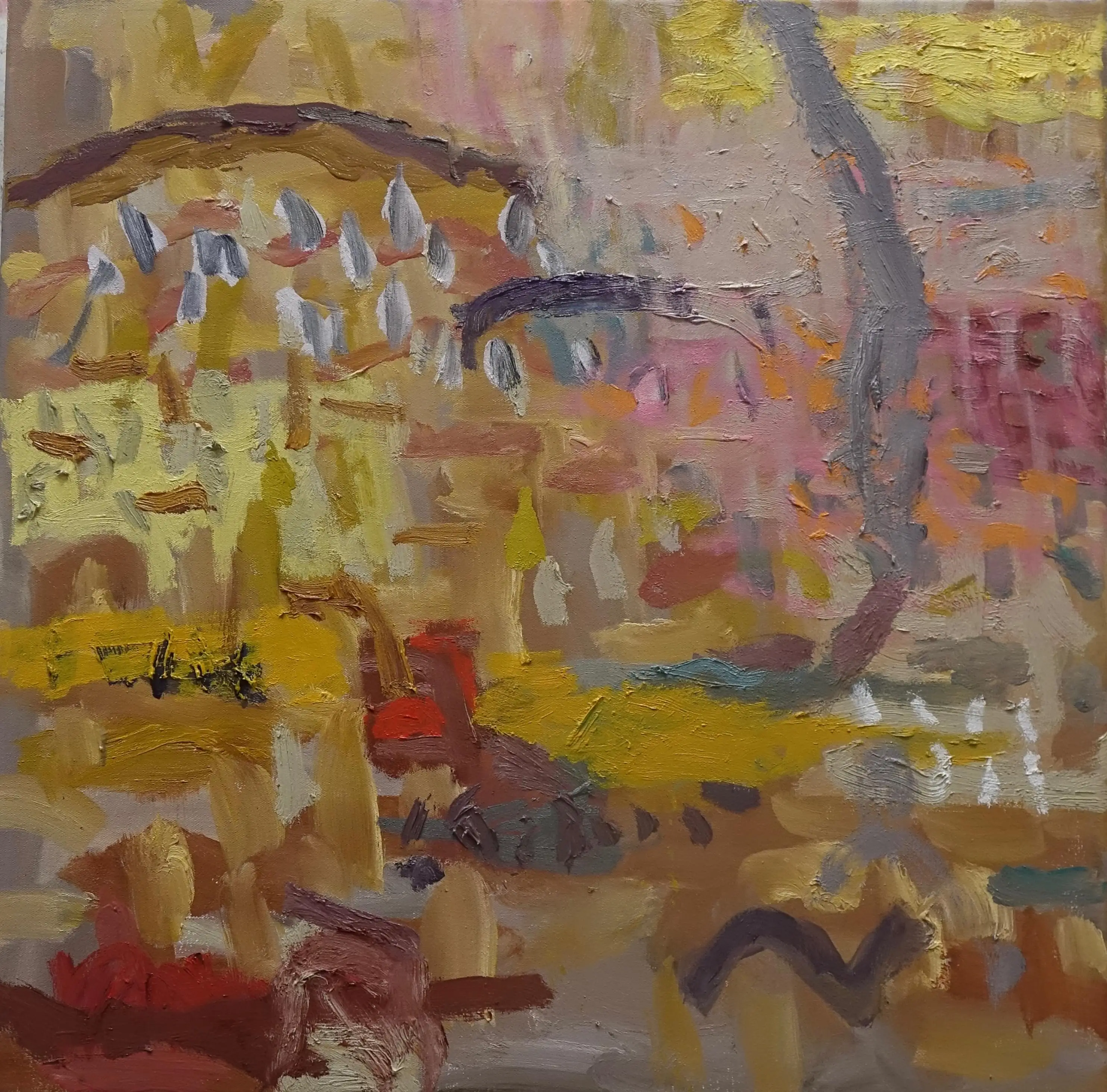 Stokes Suggested oil on canvas 61x61cm