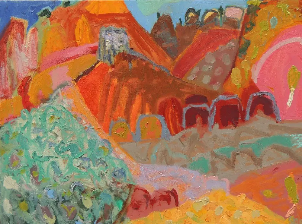 Painted Desert (SOLD) oil on canvas by artist Sally Stokes