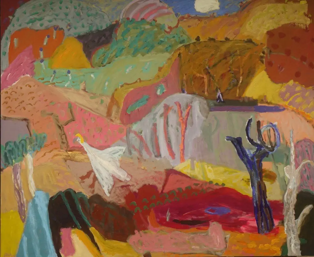 Entering the kingdom (SOLD: Finalist: Paddington Art Prize 2019) oil on linen by artist Sally Stokes