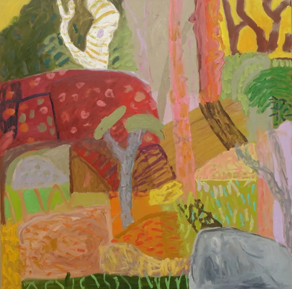 The core of a silence  oil on linen by artist Sally Stokes
