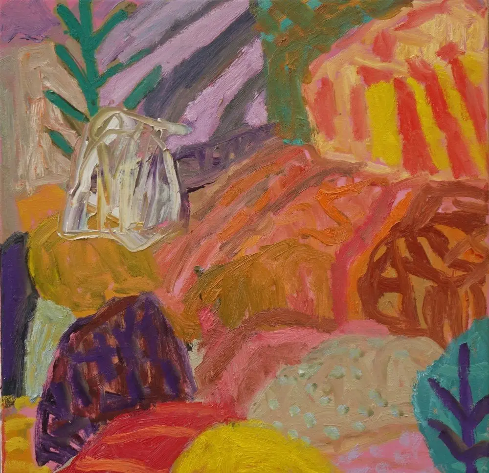 Whenever it was (Allocated A) oil on canvas by artist Sally Stokes