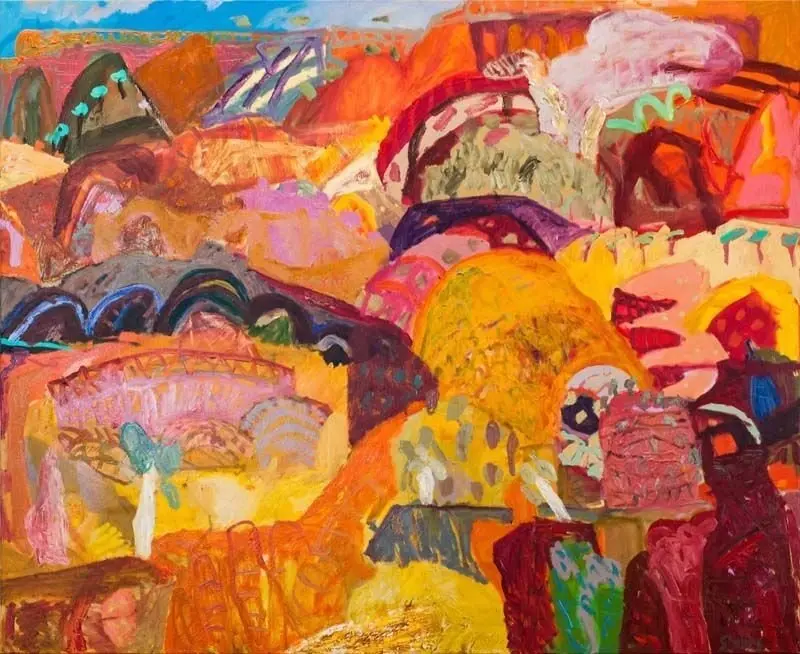 Ormiston 5 (SOLD) oil on canvas by artist Sally Stokes