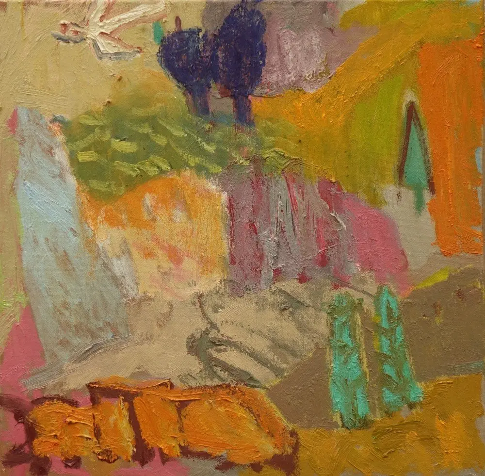It takes time  oil on canvas by artist Sally Stokes