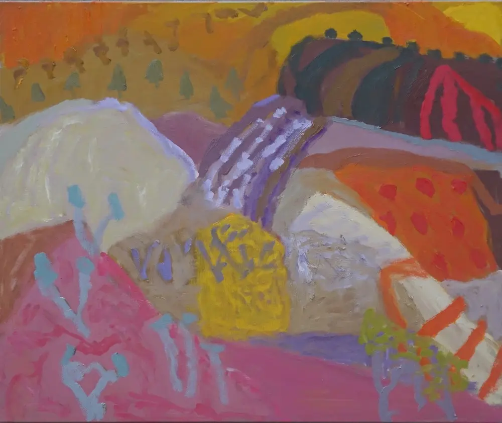 In the distance oil on linen by artist Sally Stokes