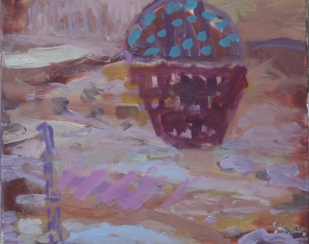 For tomorrow acrylic on canvas by artist Sally Stokes