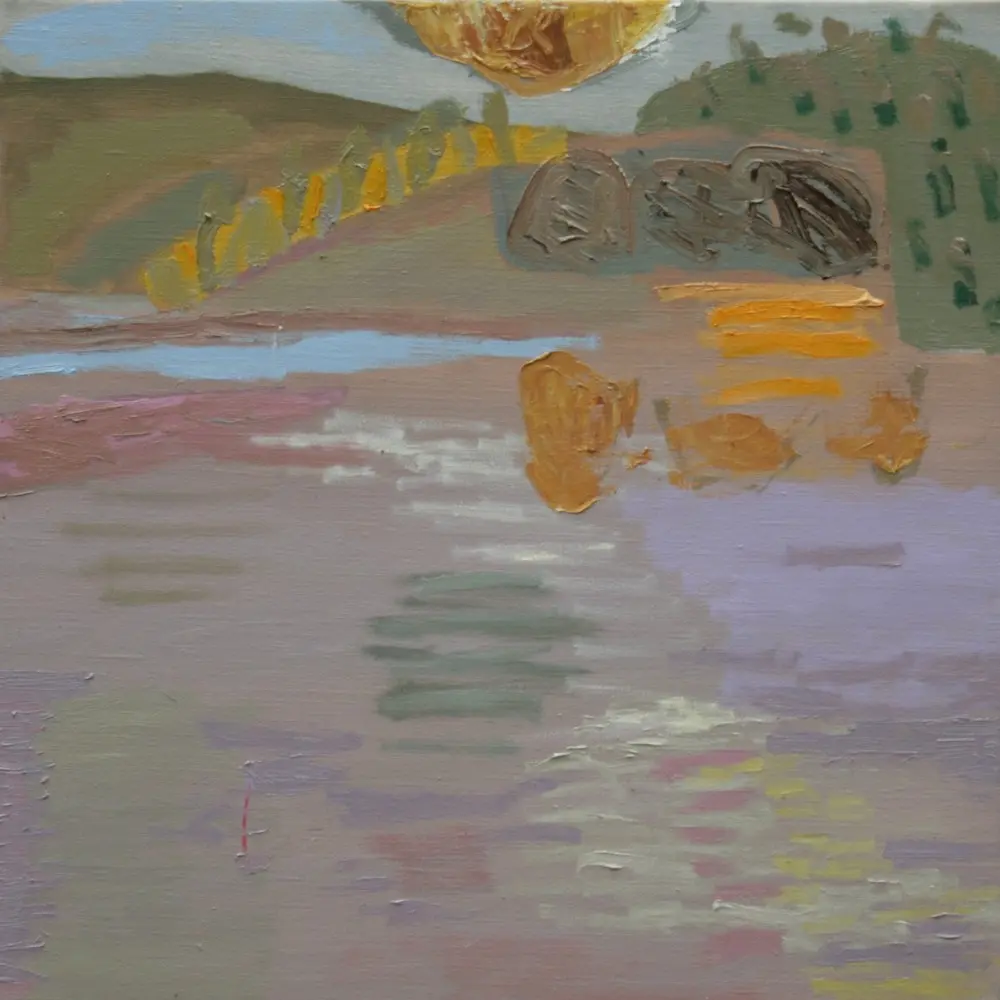 River Cloud oil on linen by artist Sally Stokes