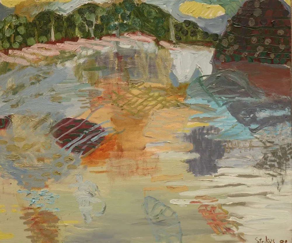 Hawkesbury hills oil on canvas by artist Sally Stokes