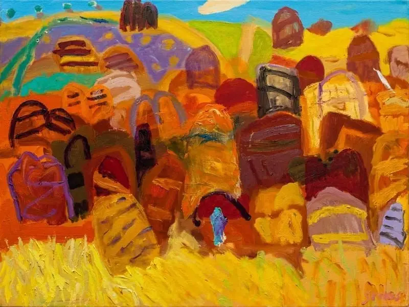 Purnululu 3 oil on canvas by artist Sally Stokes